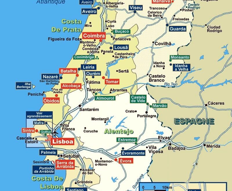 Portugal Maps Printable Maps Of Portugal For Download