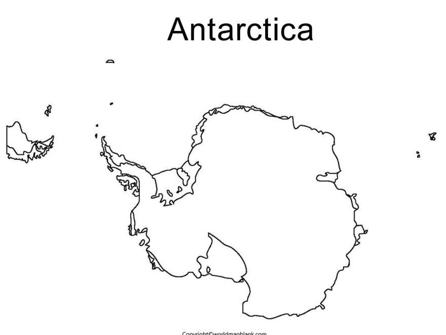Printable Blank Map Of Antarctica Outline Transparent Map