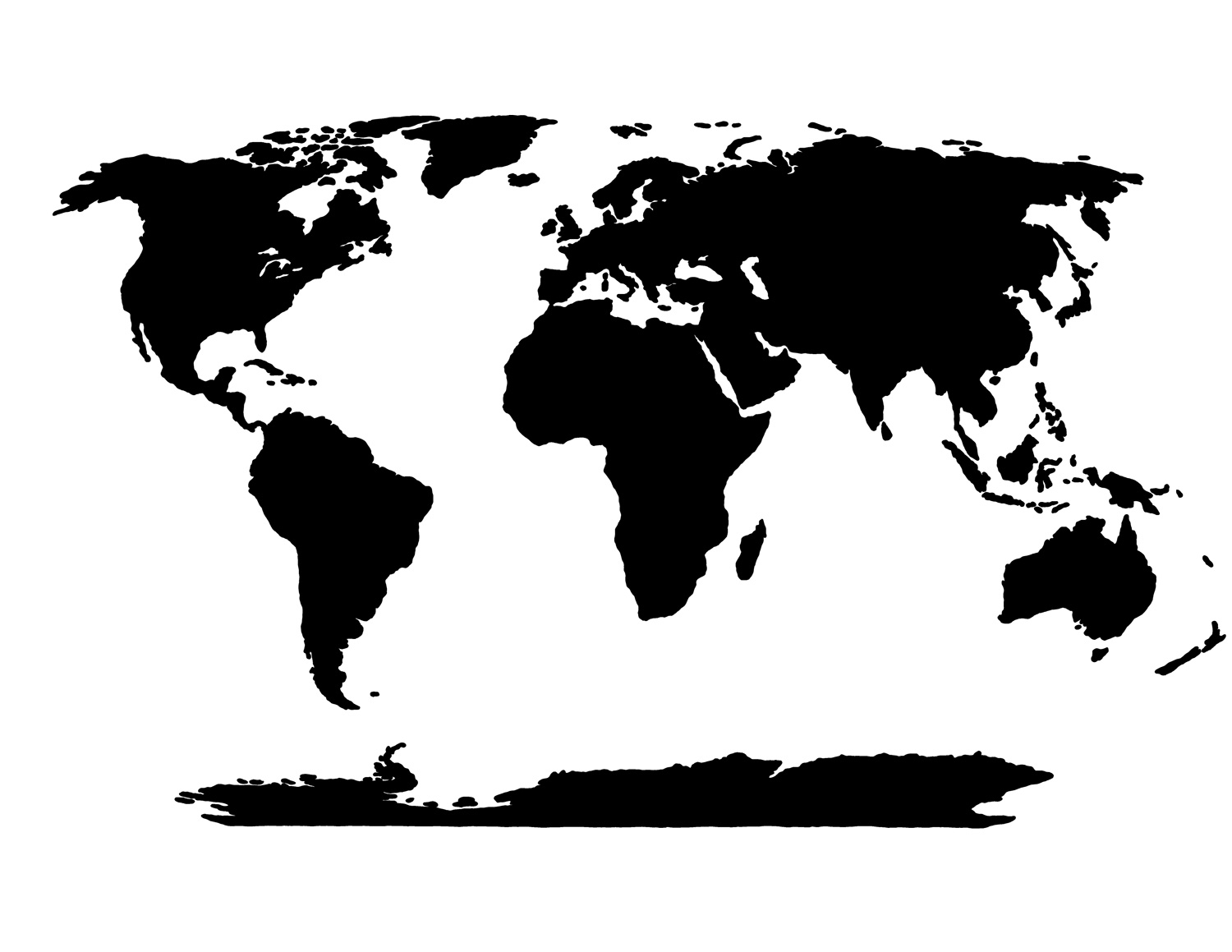 Fill In World Map Printable