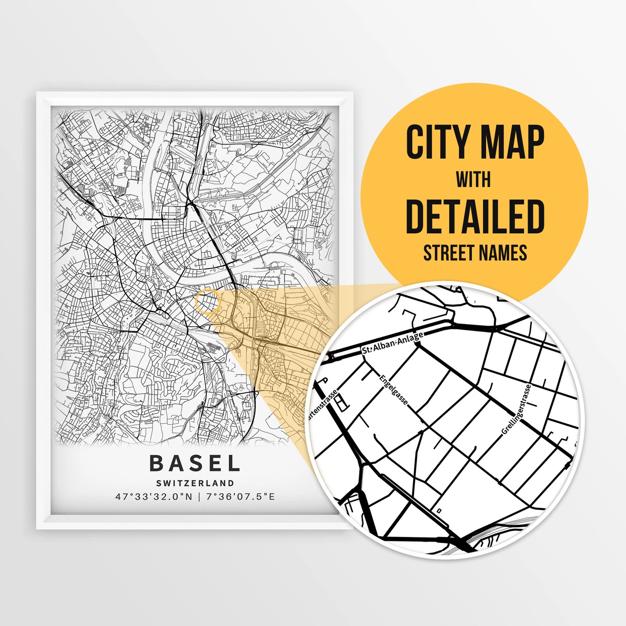 Printable Map Of Basel Switzerland With Street Names Instant Download City Map Travel Gift City Poster Road Map Print Wall Art Etsy Printable Map Of Basel Switzerland With Street Names Instant Download City Map Travel Gift City Poster Road Map Print Wall Art Etsy