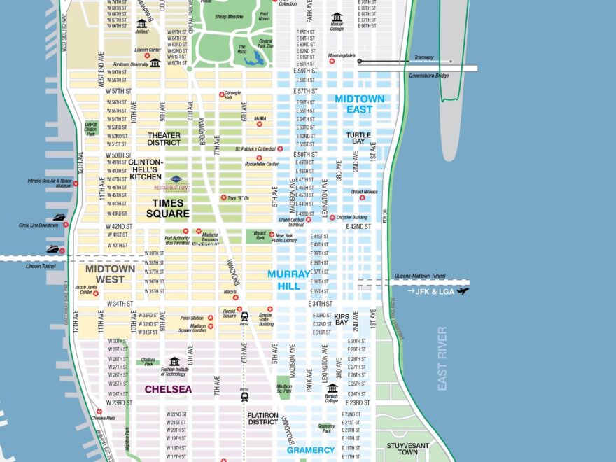Printable Map Of Manhattan Free Printable Map Of Manhattan NYC New York USA