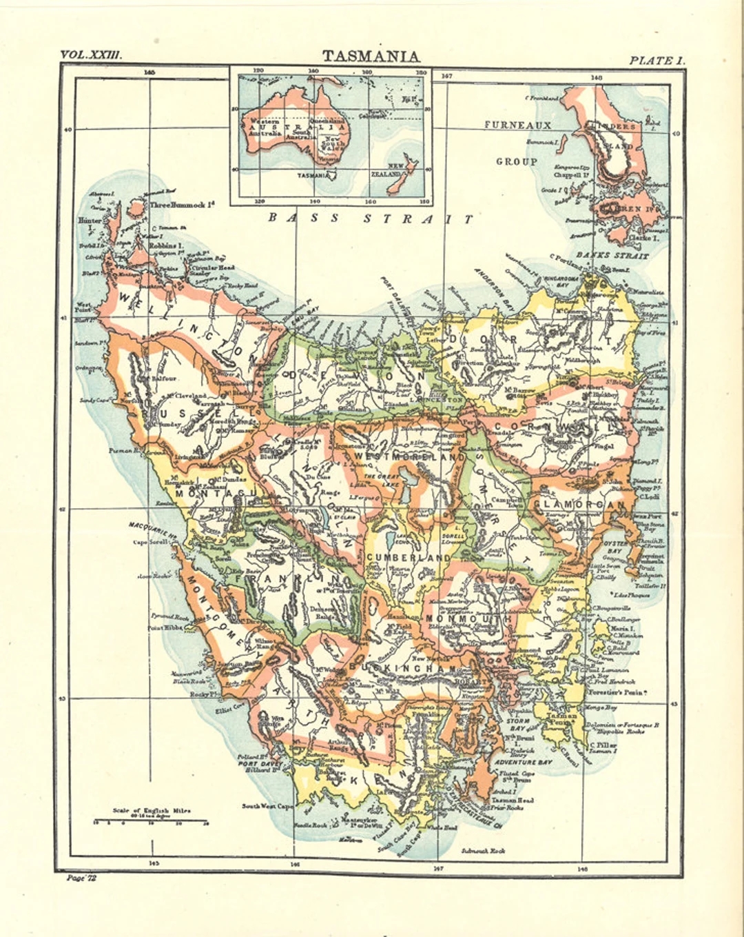 Printable Driving Map Of Tasmania