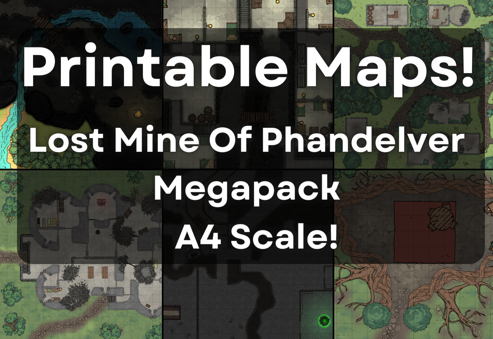 Printable Maps Megapack Lost Mine Of Phandelver A4 Scale Free R LostMinesOfPhandelver