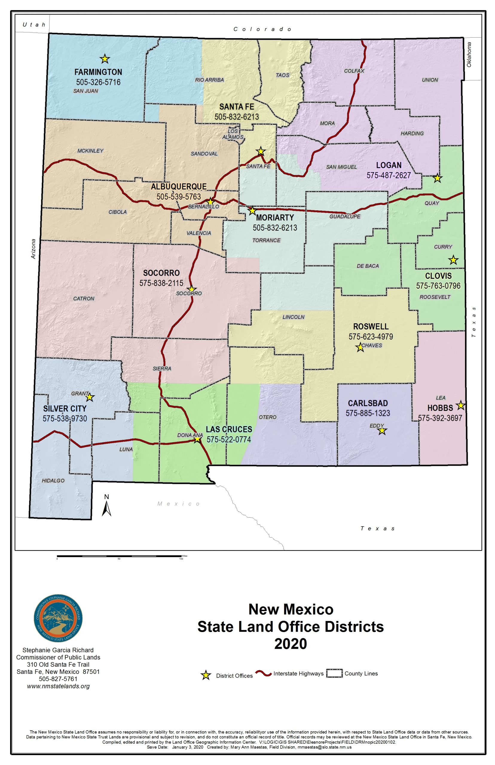 New Mexico State Map Printable New Mexico State Map Printable