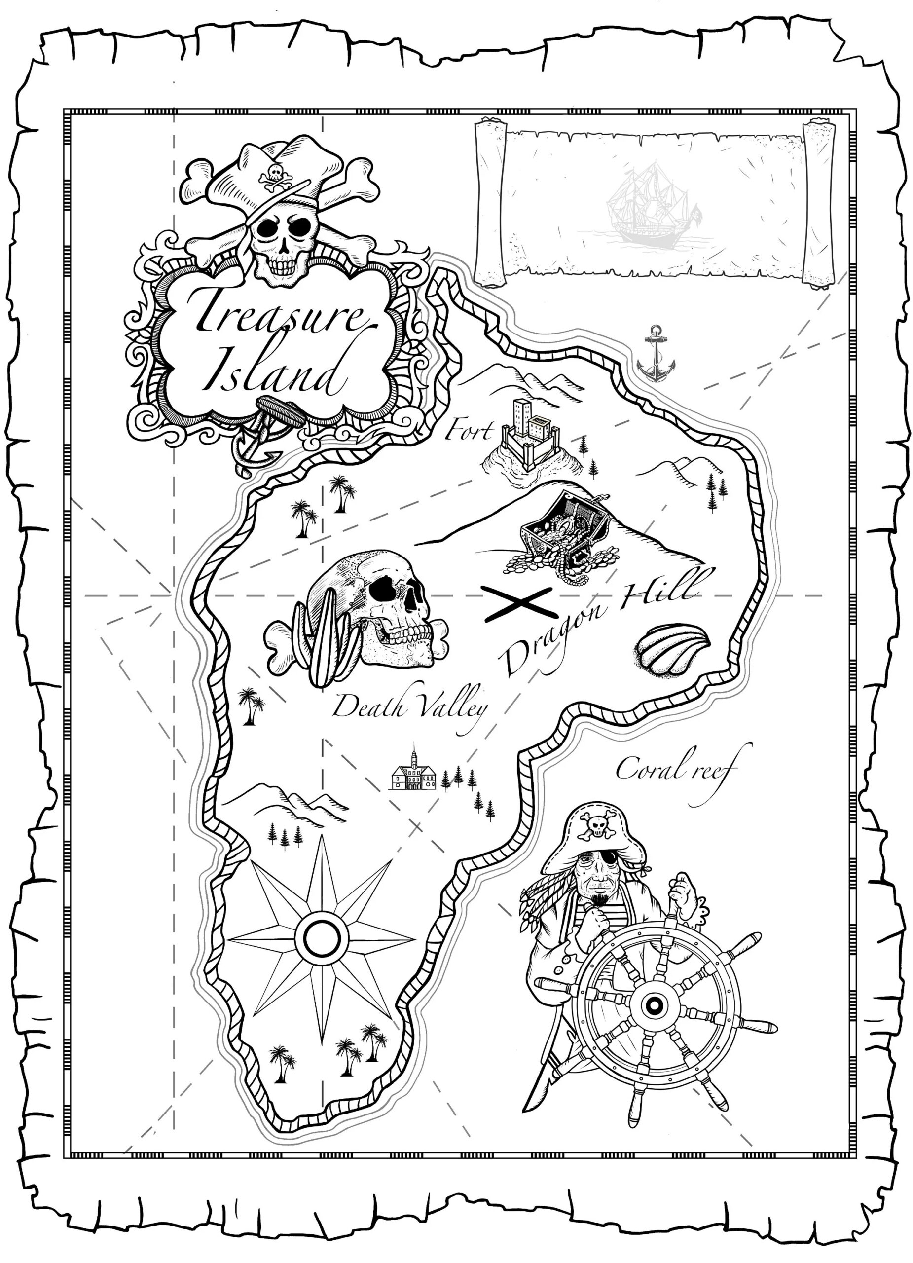 Free Printable Pirate Treasure Map
