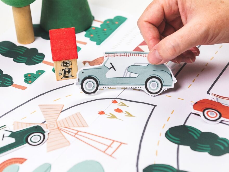 Printable Road Map With Cars The House That Lars Built