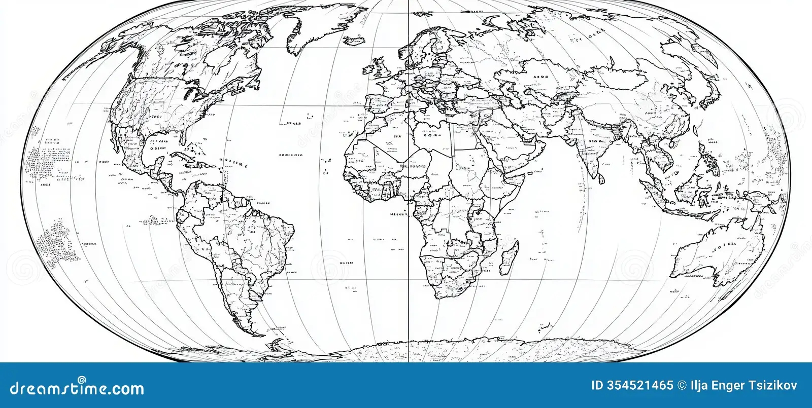 Printable World Map Stock Illustrations 1 310 Printable World Map Stock Illustrations Vectors Clipart Dreamstime
