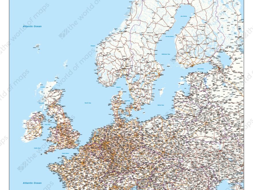 Road Map Europe 1599 The World Of Maps Worksheets Library