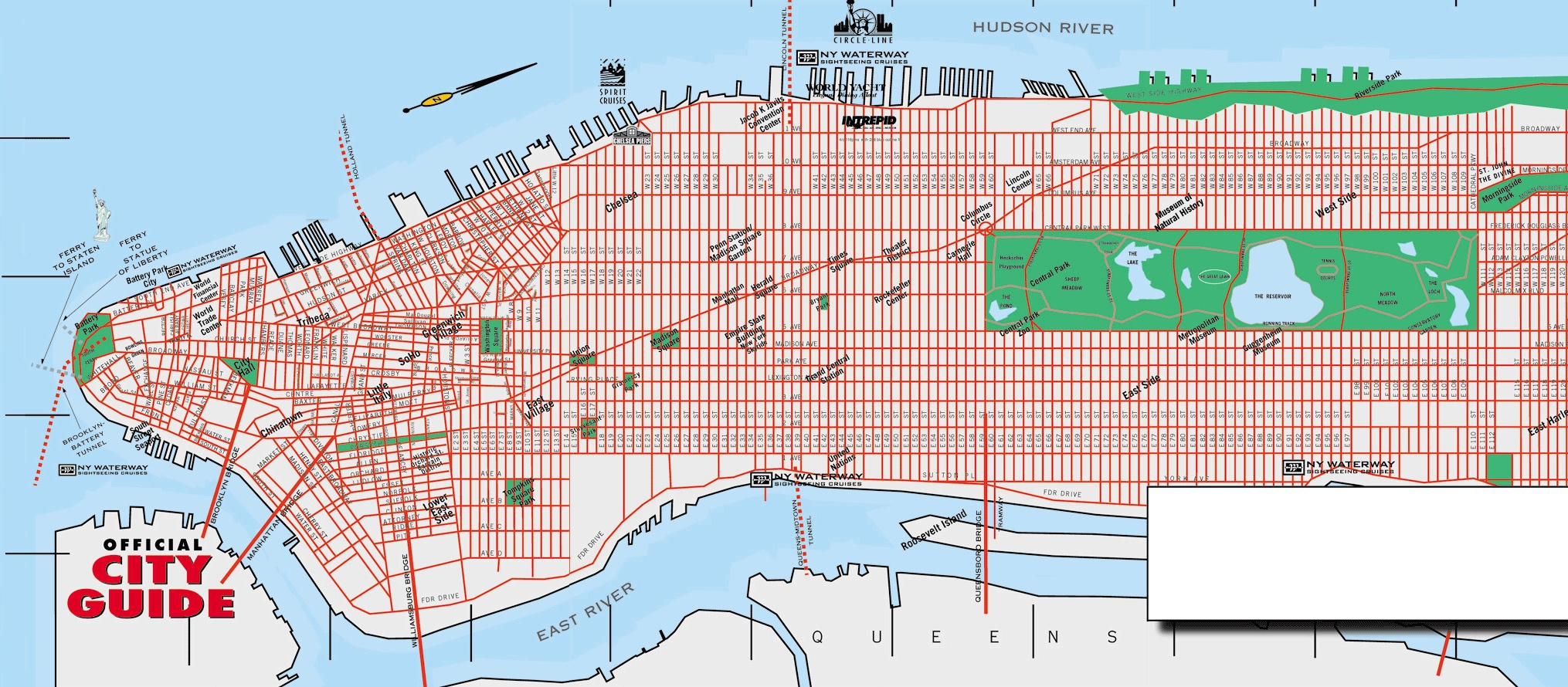 Road Map Of Manhattan Manhattan Road Map Vidiani Maps Of All Countries In One Place