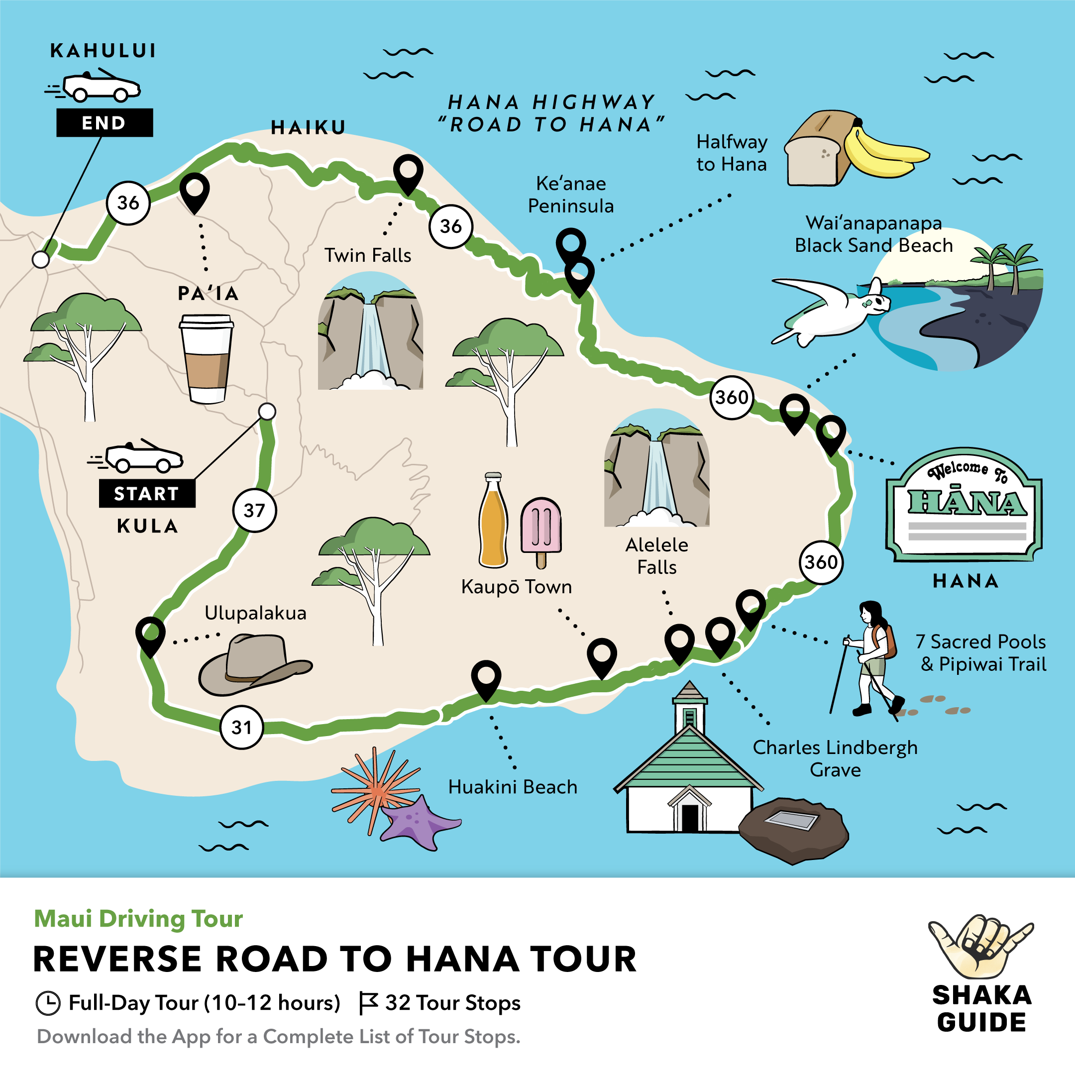 Road To Hana Maps Stops Points Of Interest Alternate Routes Road To Hana Maps Stops Points Of Interest Alternate Routes