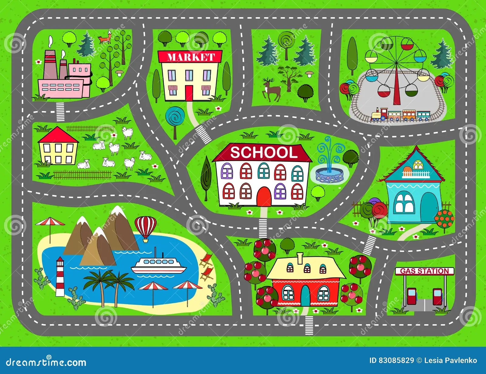 Road Track Map Mat Children Kids Stock Illustrations 52 Road Track Map Mat Children Kids Stock Illustrations Vectors Clipart Dreamstime