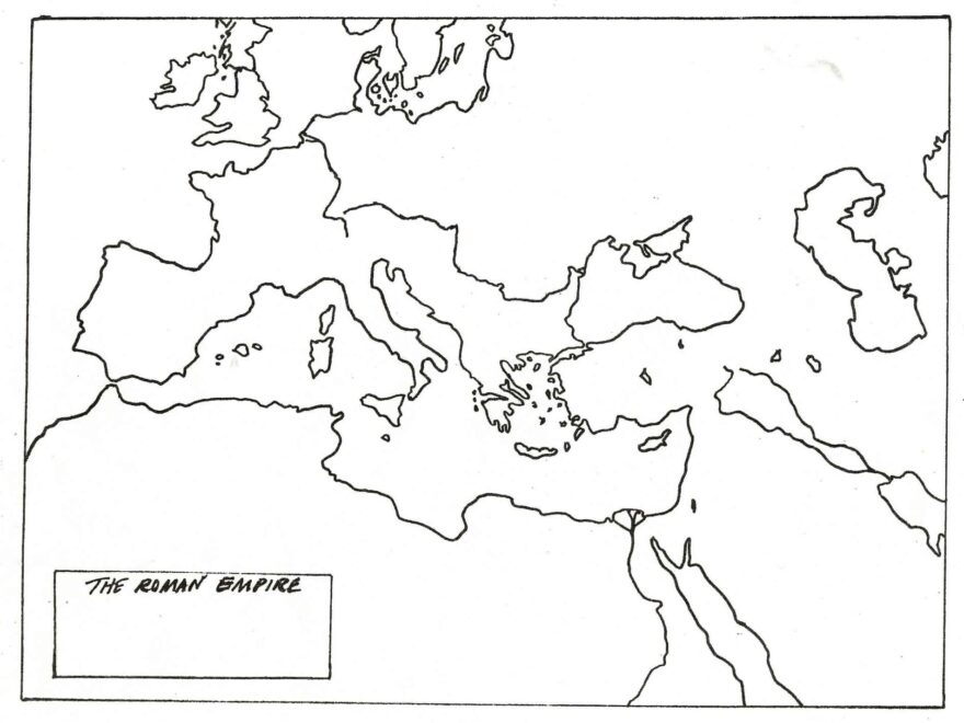 Roman Empire Map Worksheets Library