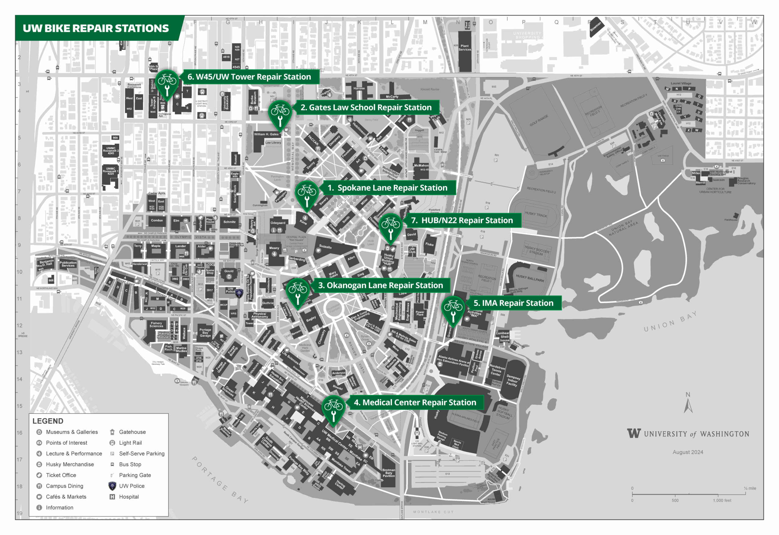University Of Washington Map Printable