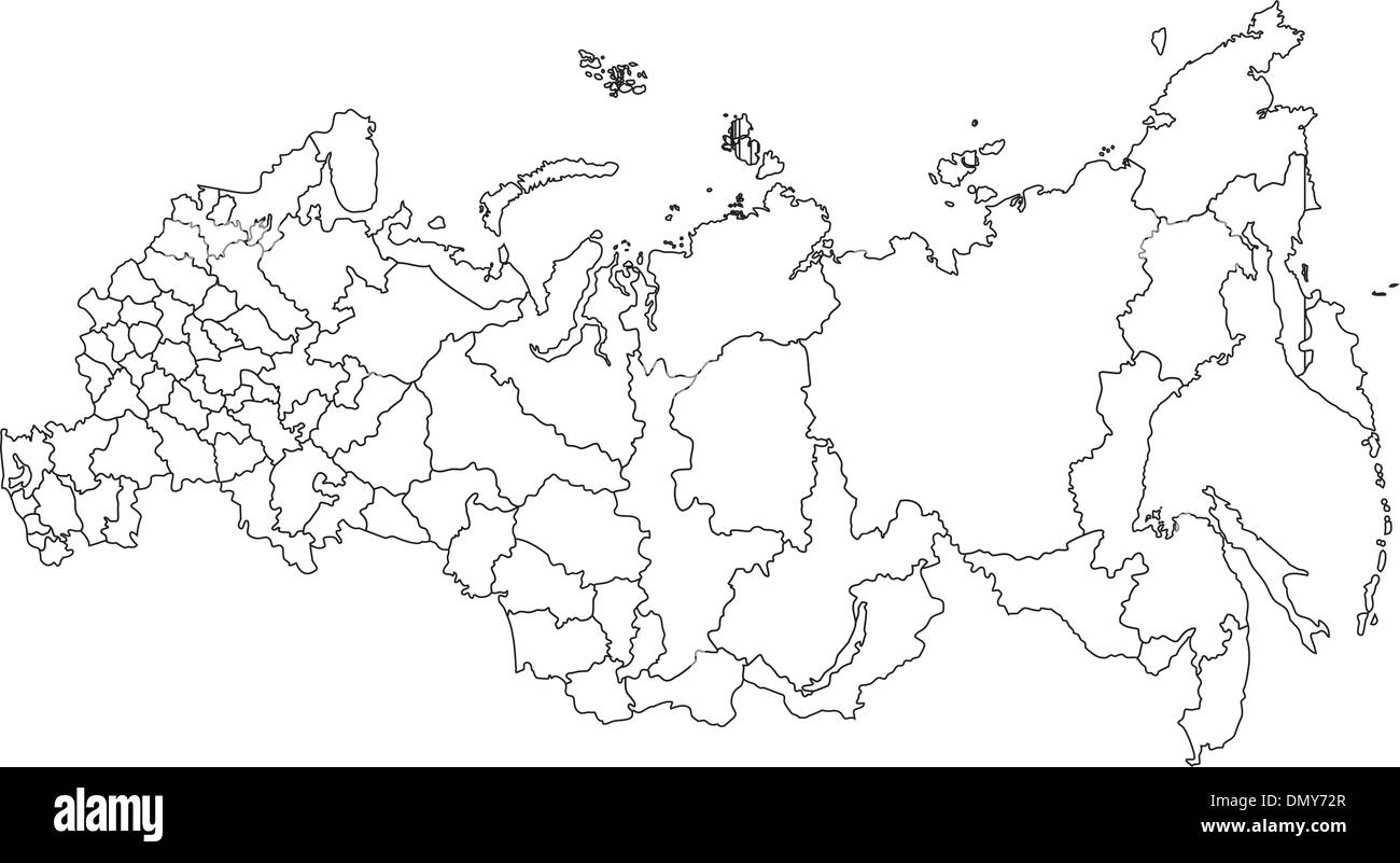 Russia Map Black And White Stock Photos Images Alamy