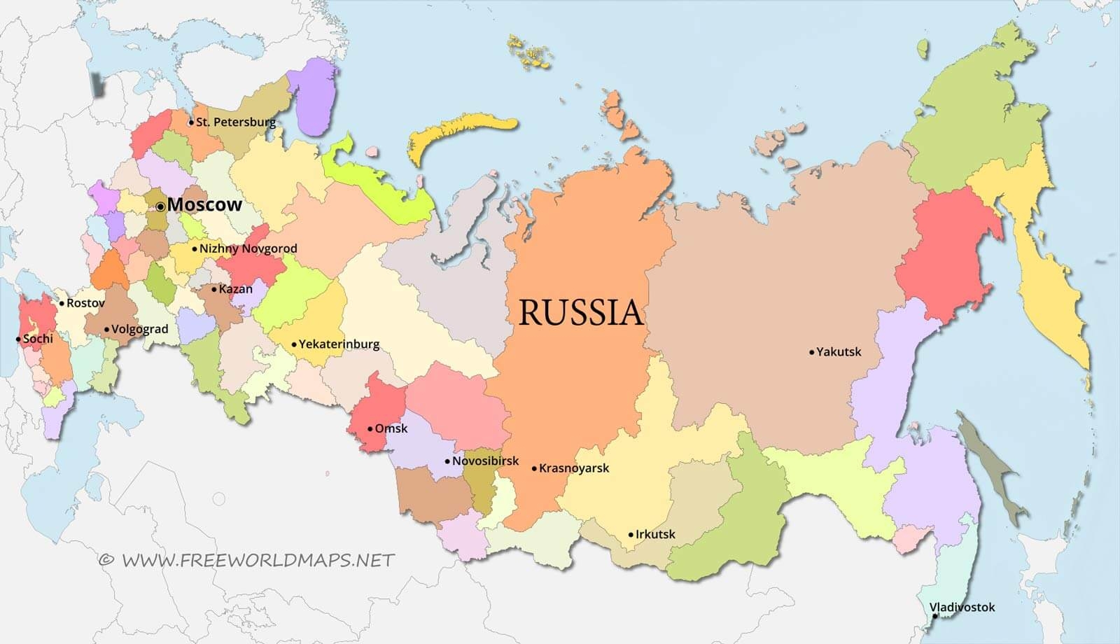 Russia Maps By Freeworldmaps
