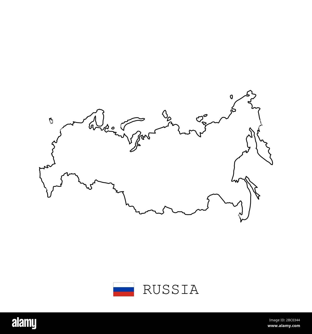 Blank Russia Map Printable