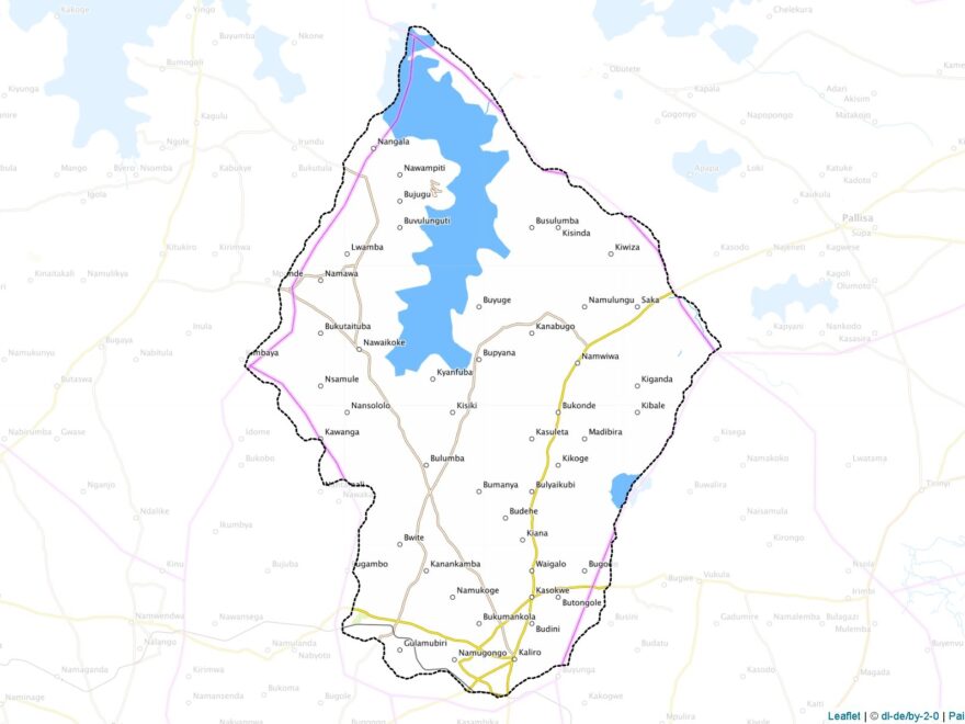 Sample Maps Of Kaliro Generated With Map Cropping masking Tool
