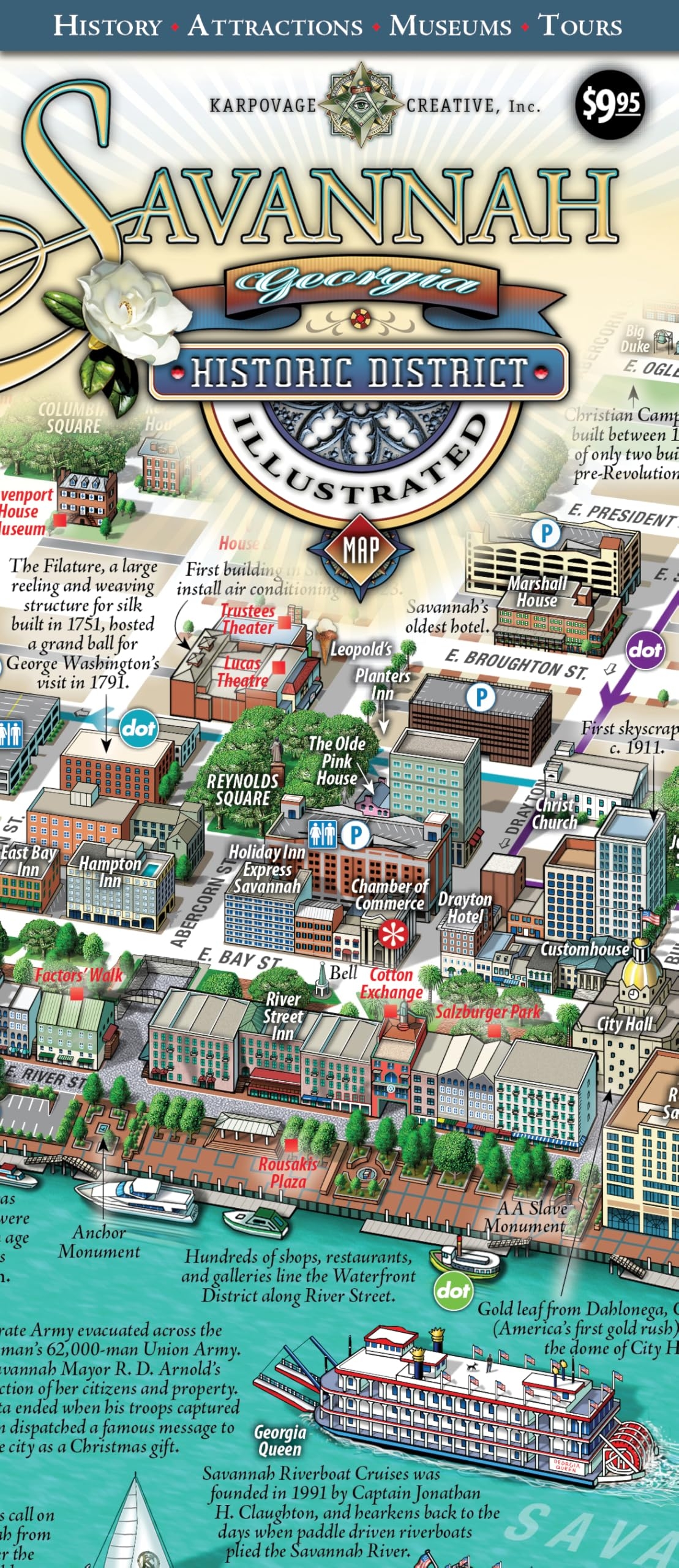 Savannah Historic District Illustrated Map Michael Karpovage Michael Karpovage Michael Karpovage Michael Karpovage 9780985653200 Amazon Books