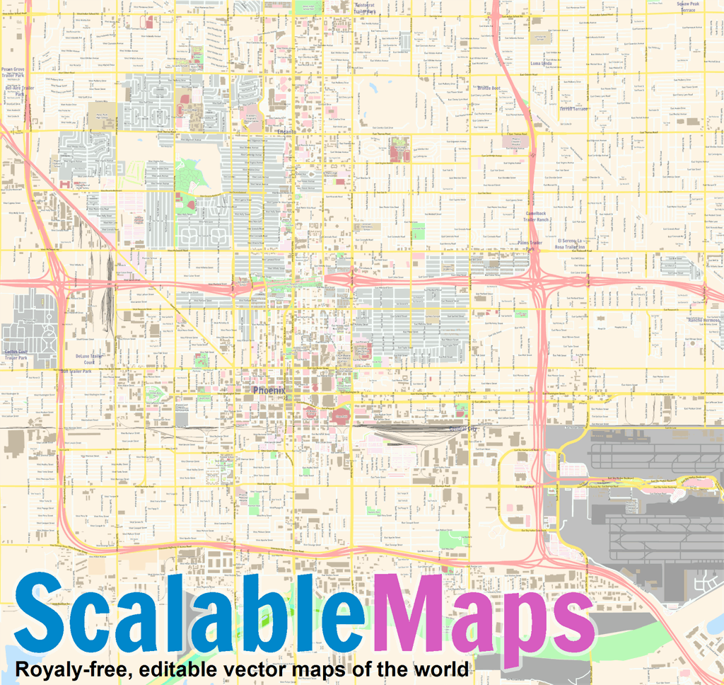 Free Printable Map Of Phoenix