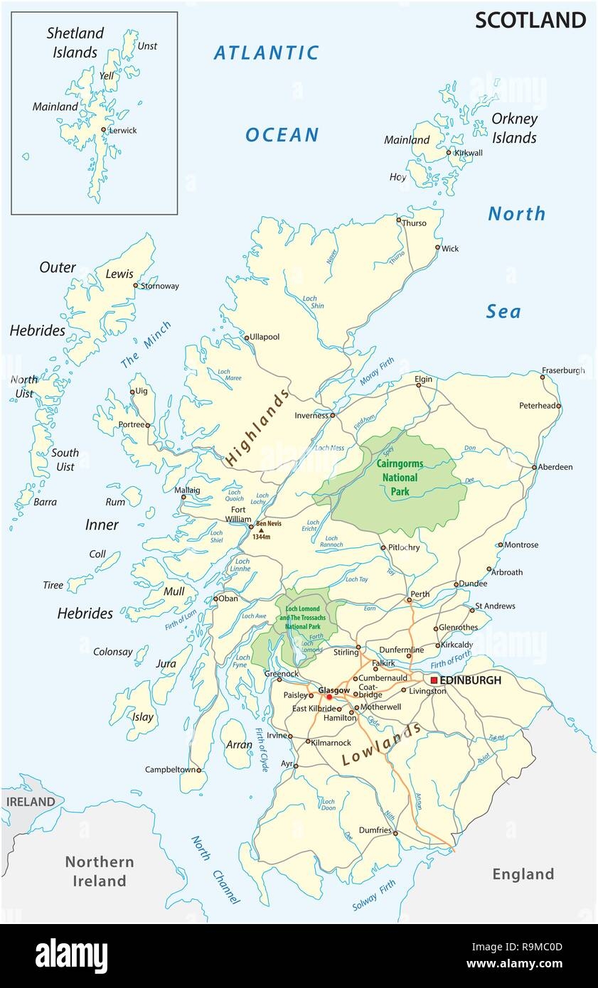 Scotland Map Hi res Stock Photography And Images Alamy