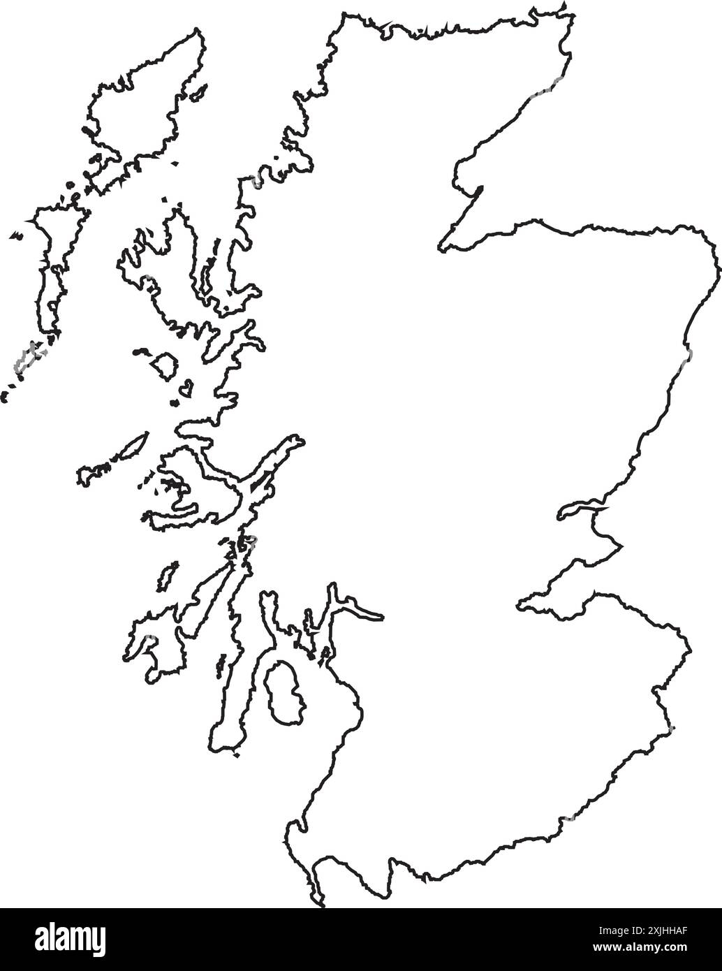 Printable Outline Map Of Scotland