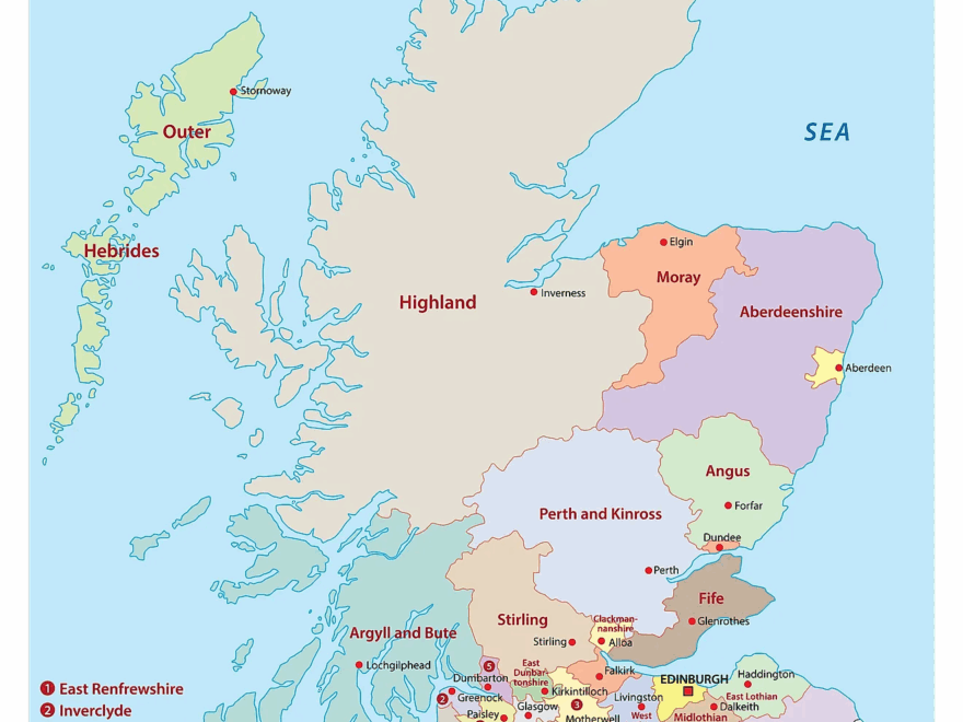 Scotland Maps Facts World Atlas