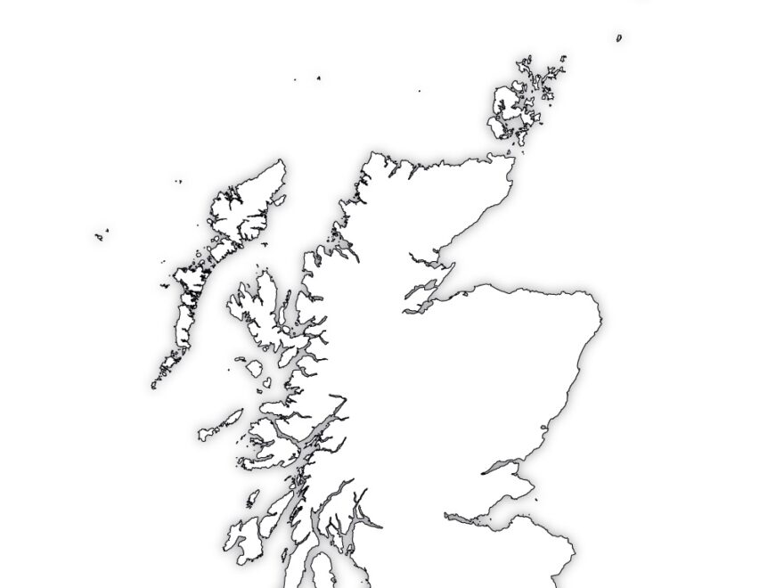 Scotland Outline Map Scotland Blank Map