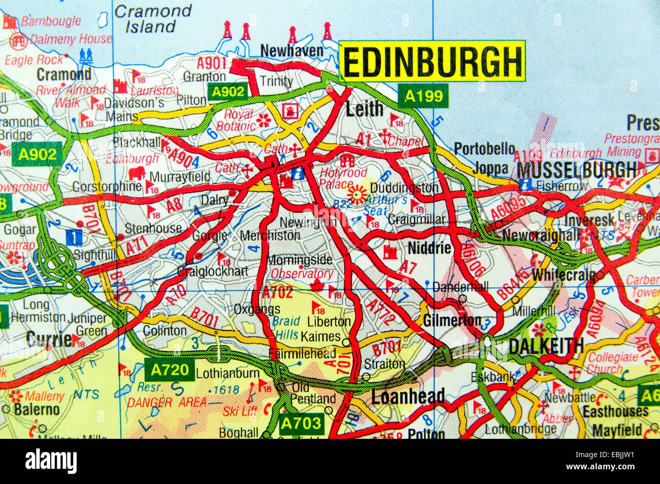 Scotland Road Map Hi res Stock Photography And Images Alamy