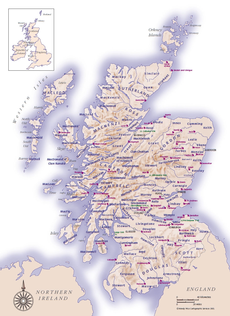 Map Of Scotland That Is Printable