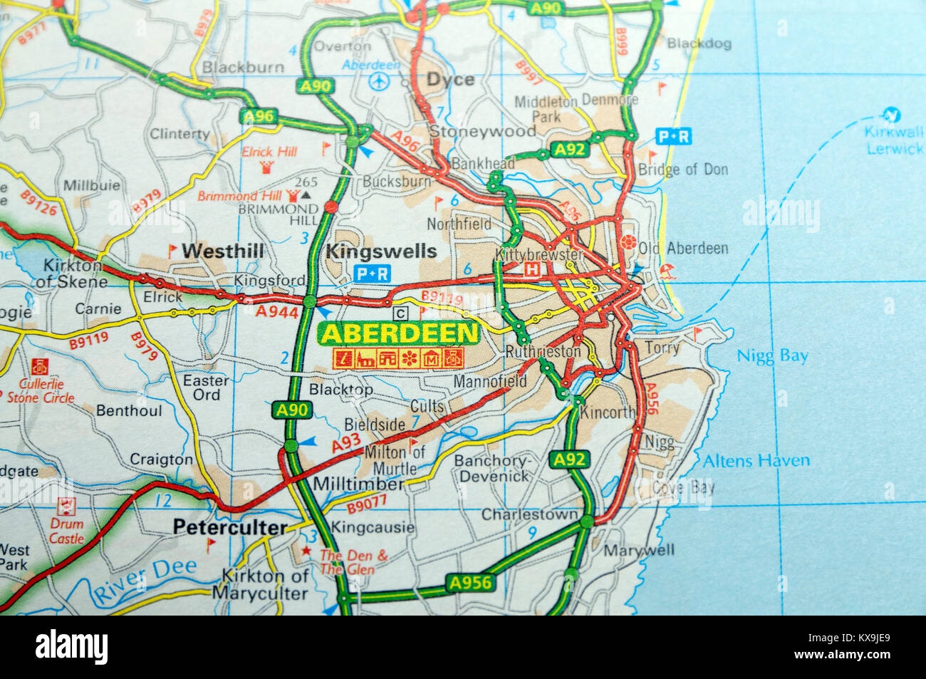 Scottish Road Map Hi res Stock Photography And Images Alamy