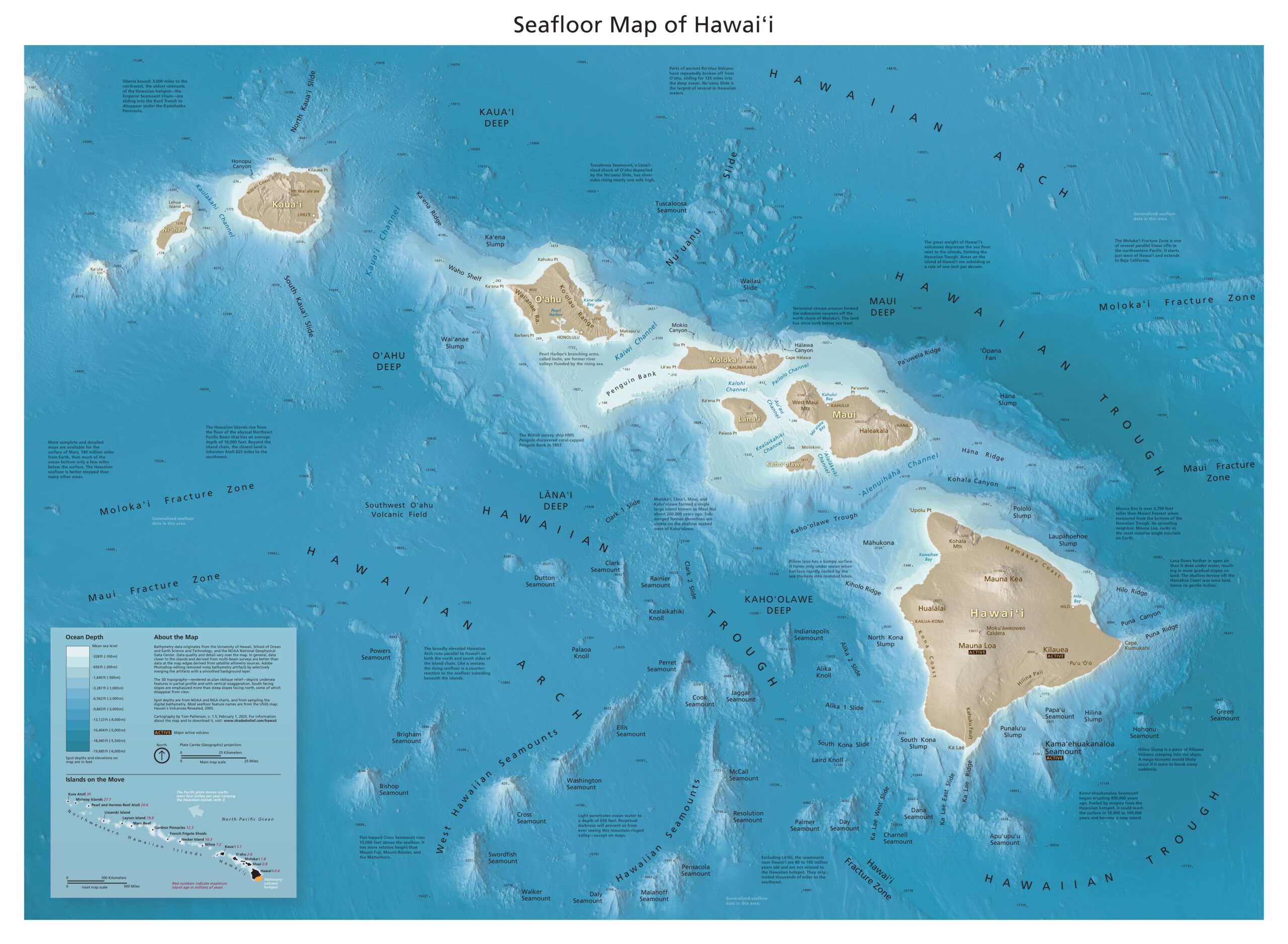 Printable Animated Map Of Iconic Hawaiian Islands