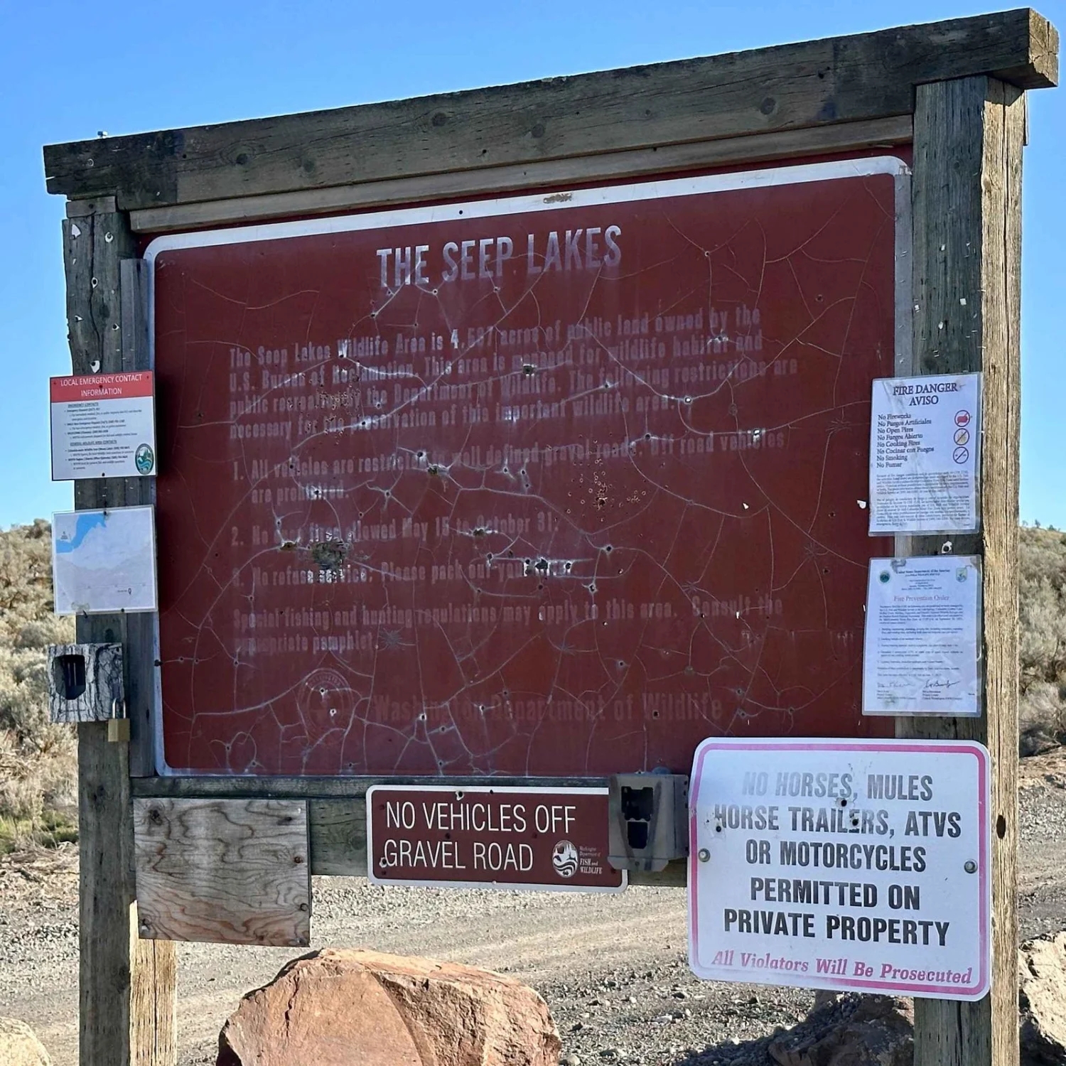 Washington Seep Lakes Wildlife Area Map Printable Washington Seep Lakes Wildlife Area Map Printable