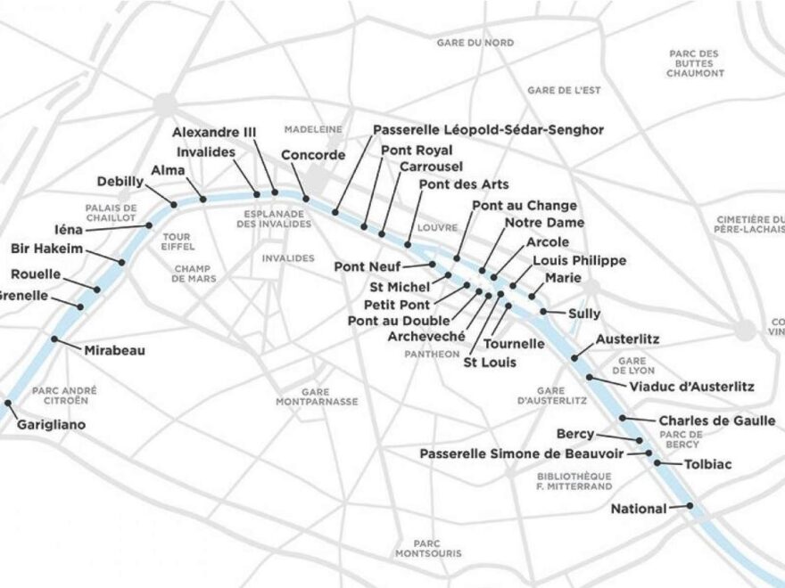 Seine River Map Seine River In Paris Map Seine Monument Map