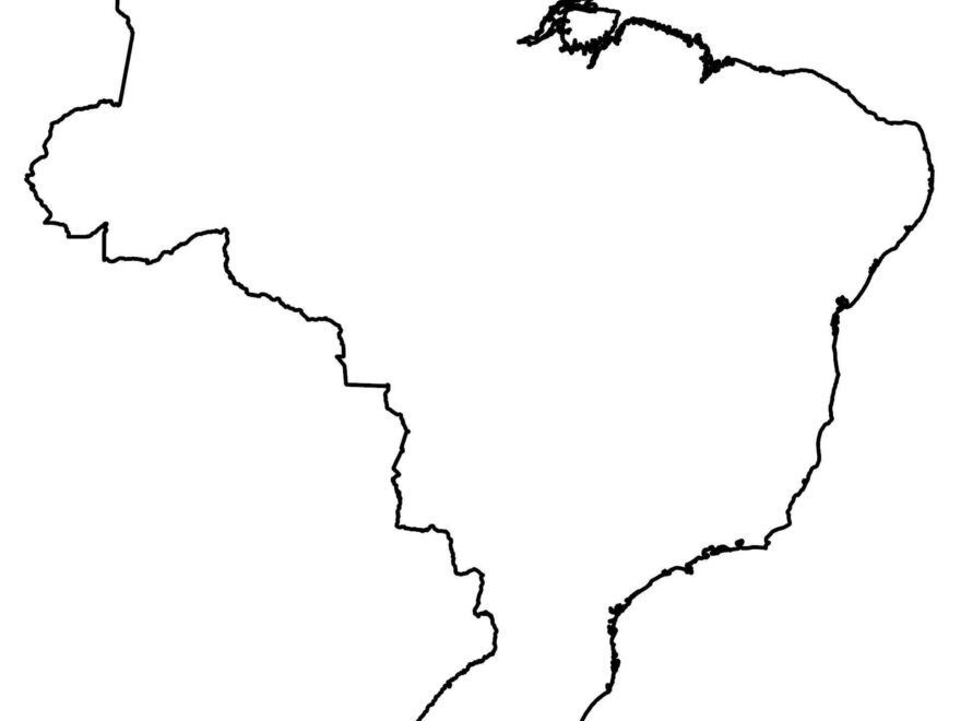 South America Blank Map And Country Outlines GIS Geography