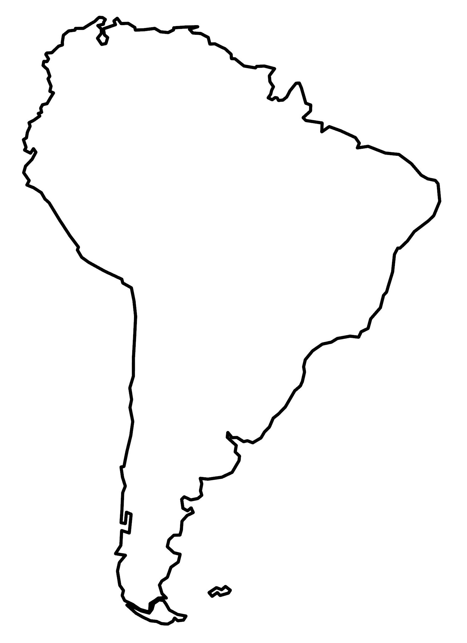 Free Printable Outline Map Of Usa