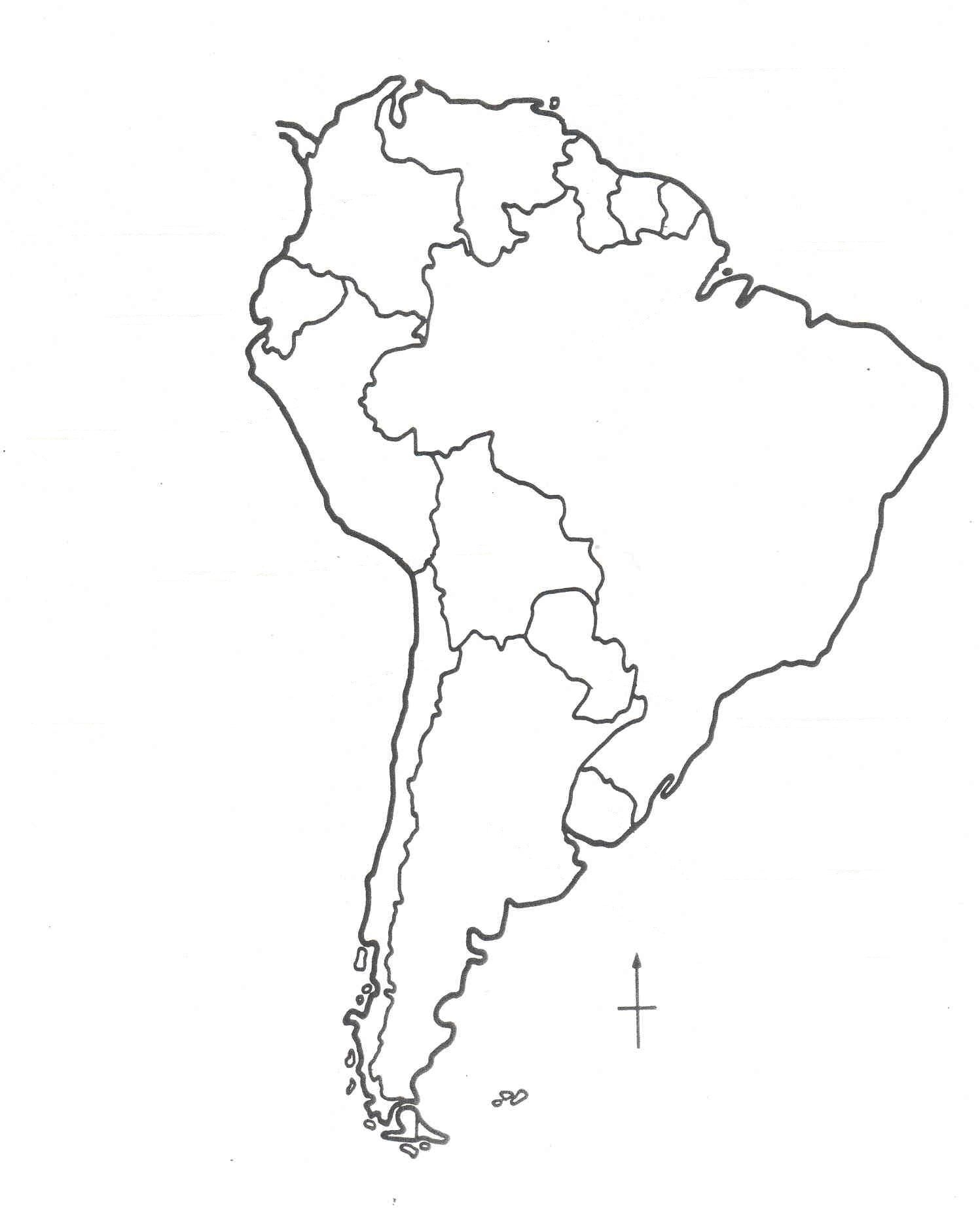 Printable Coloring Map Of North America