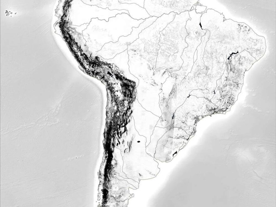 South America Physical Map Freeworldmaps