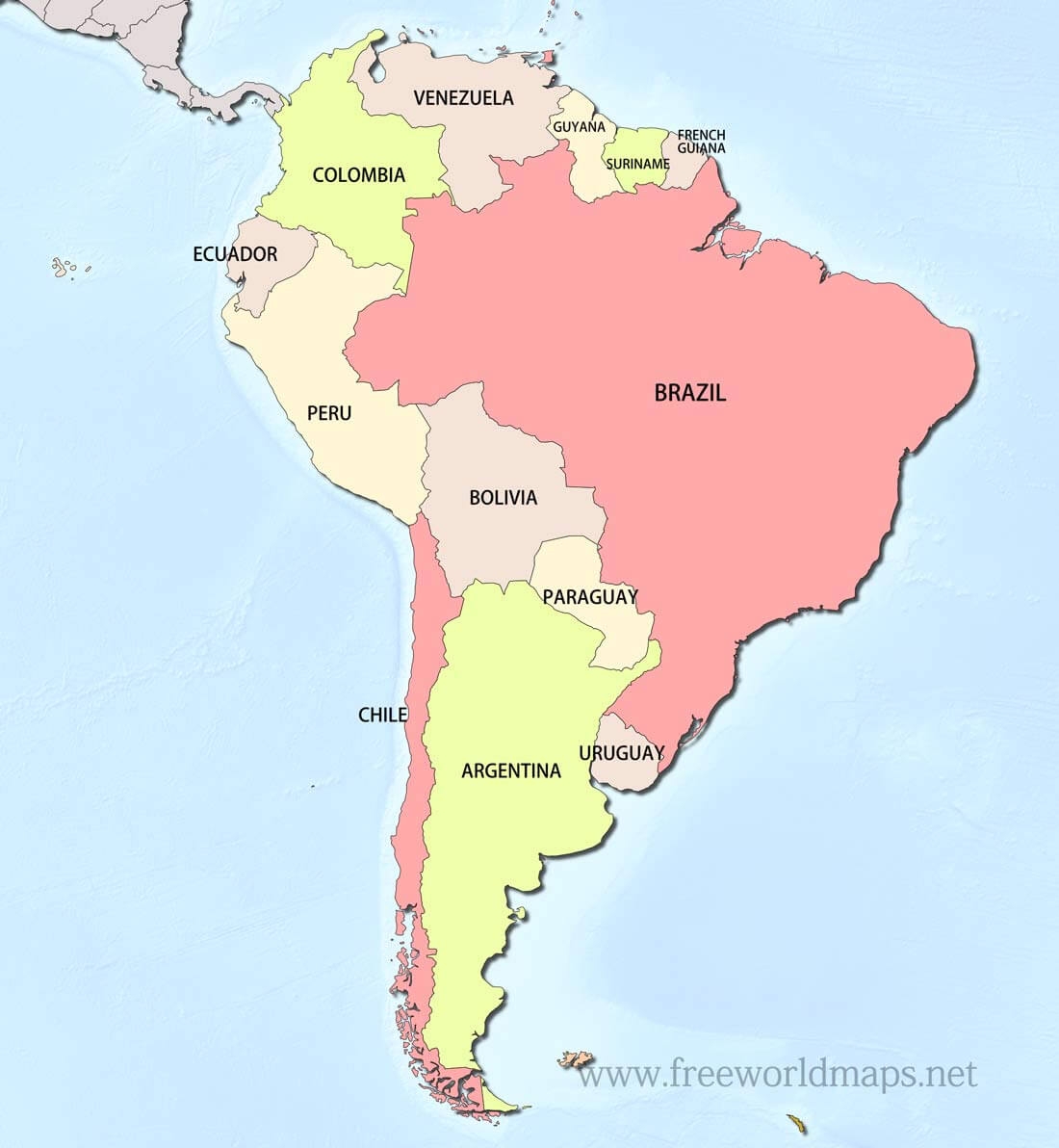South America Political Map