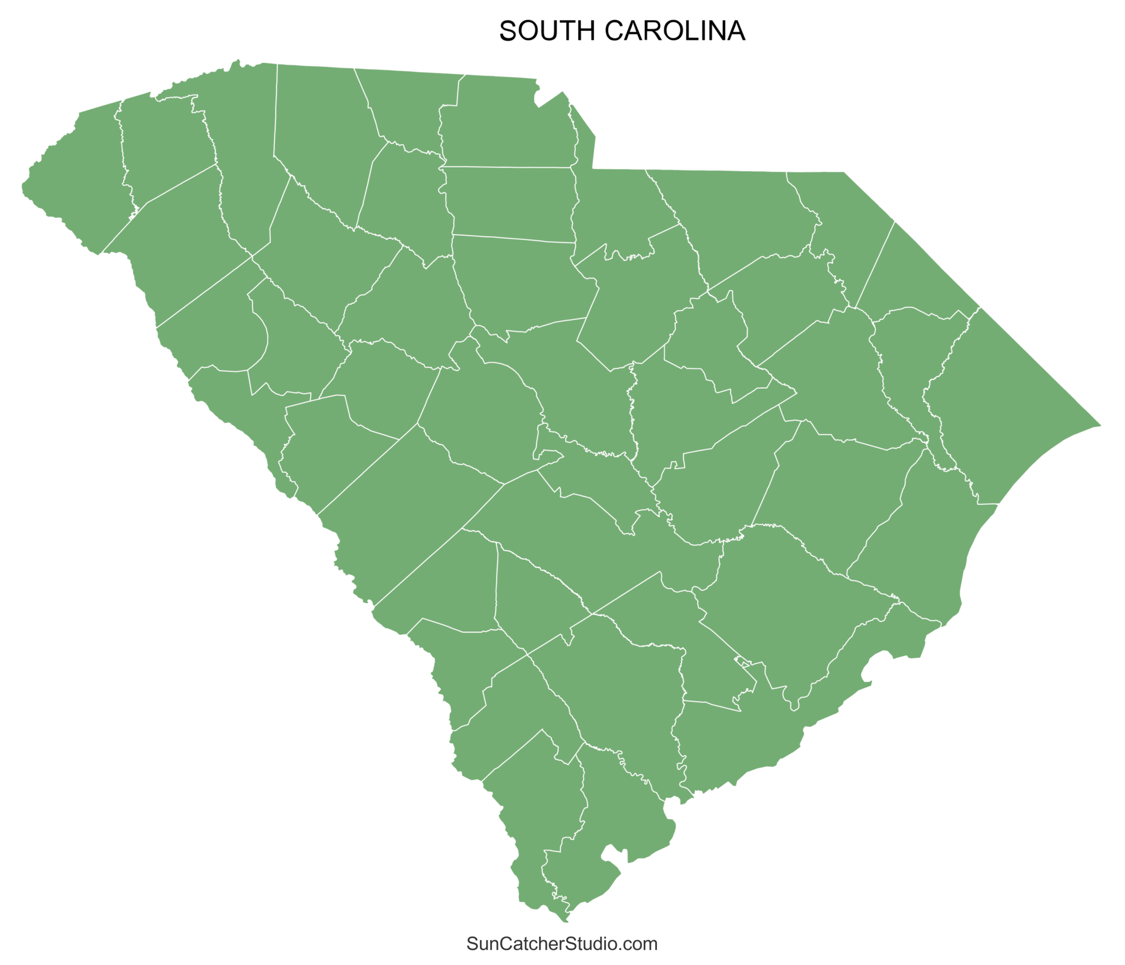 Printable Map Of Sc