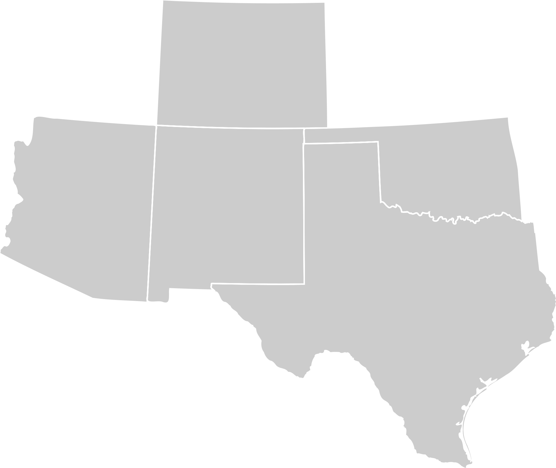 Western States Blank Map Printable