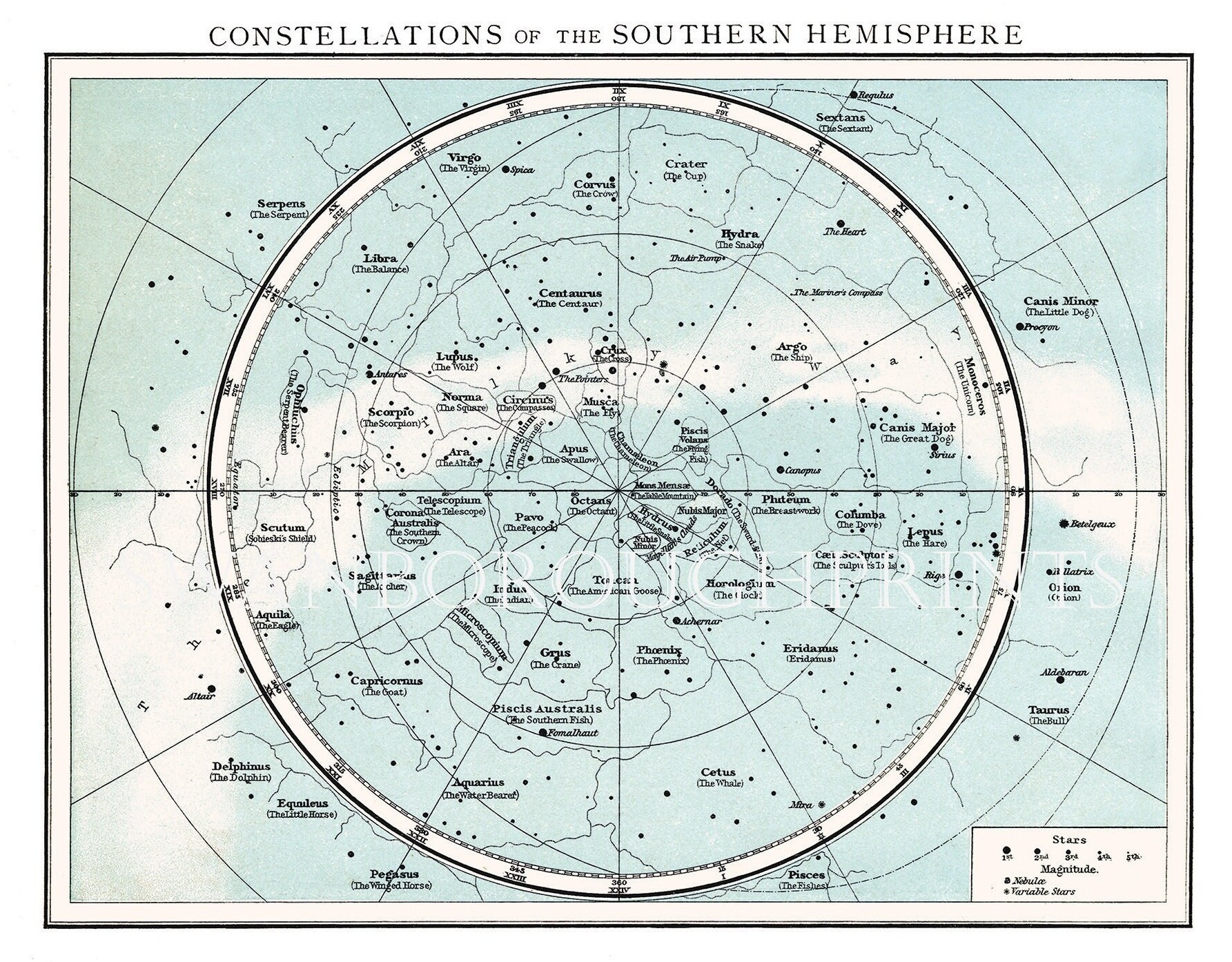 Printable Map Of Southern Hemisphere
