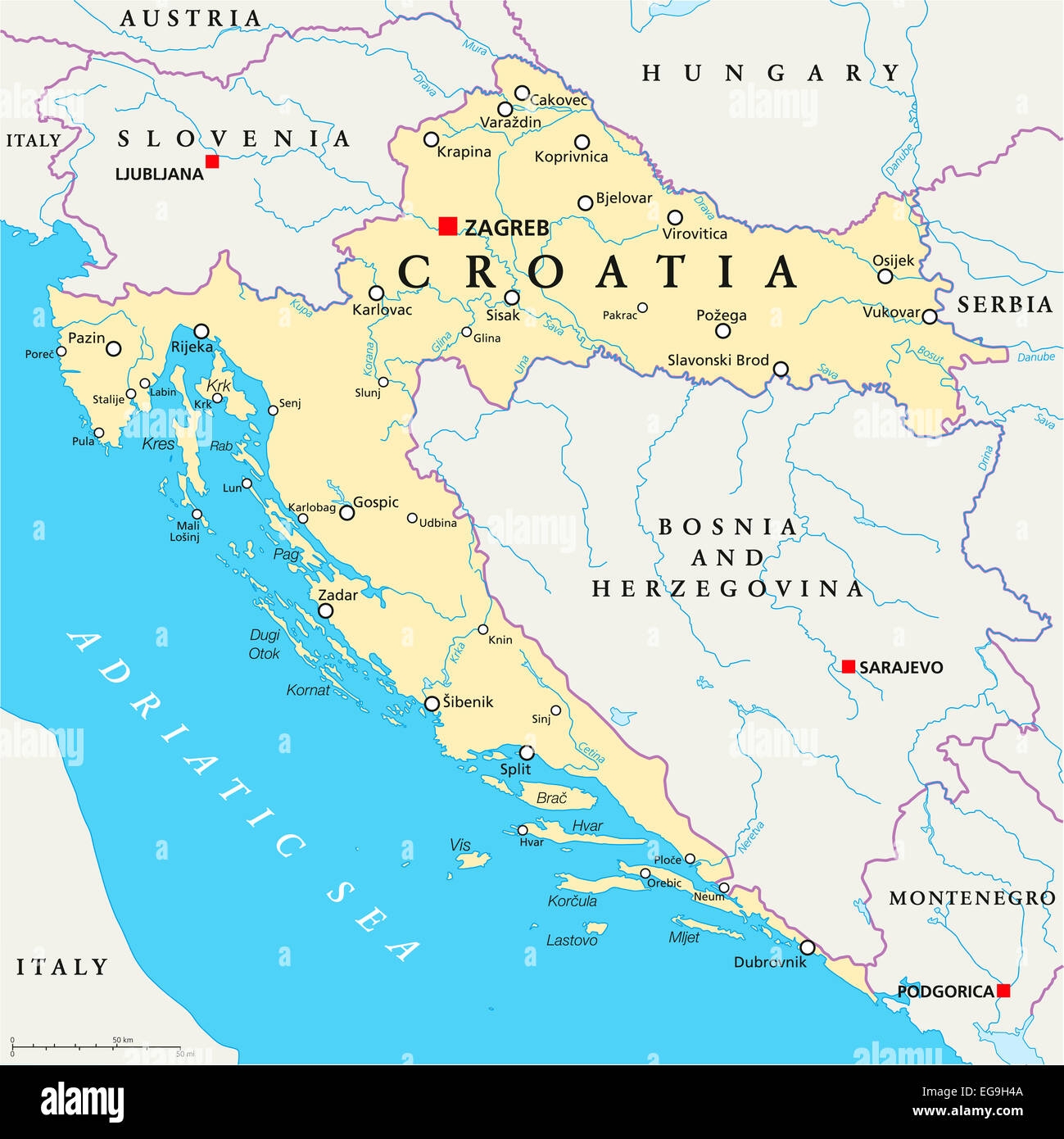 Printable Map Of Croatia And Turkey Printable Map Of Croatia And Turkey