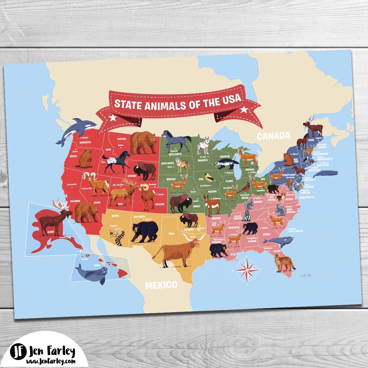 Printable State Maps For Kids