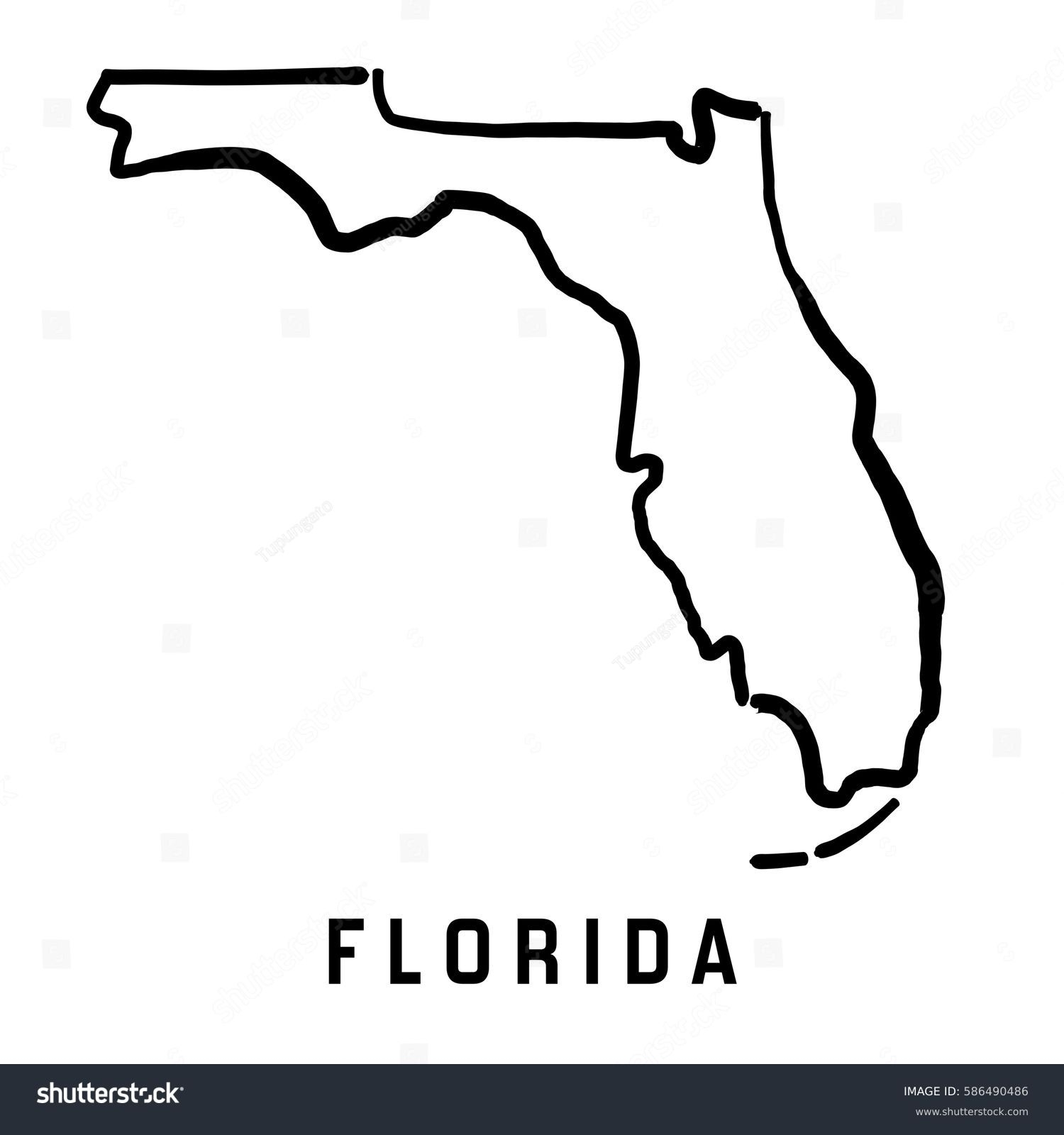 State Florida Outline Over 7 259 Royalty Free Licensable Stock Illustrations Drawings Shutterstock