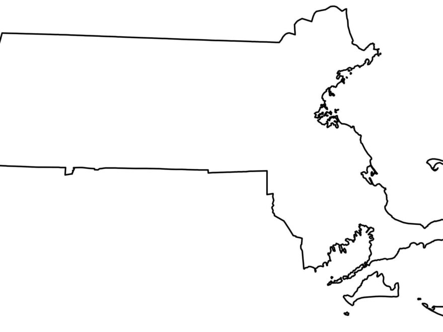 State Outlines Blank Maps Of The 50 United States GIS Geography