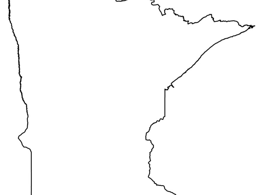State Outlines Blank Maps Of The 50 United States GIS Geography