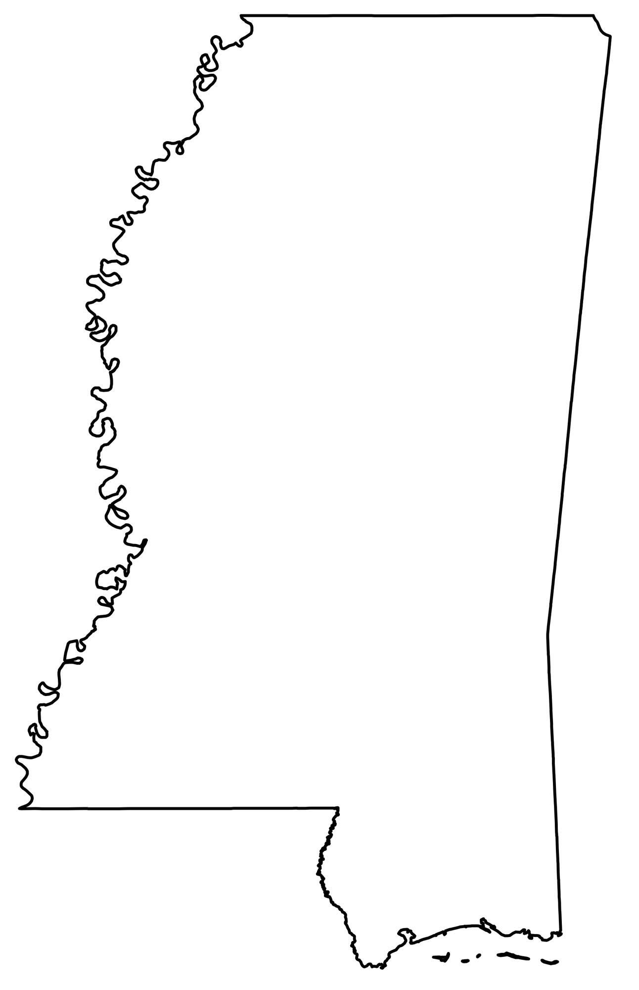 State Outlines Blank Maps Of The 50 United States GIS Geography