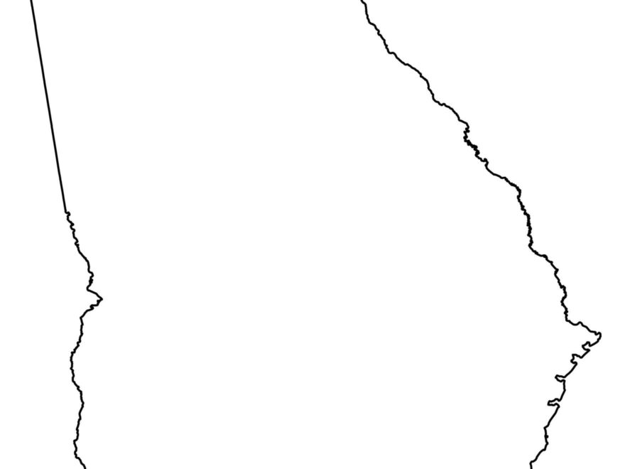 State Outlines Blank Maps Of The 50 United States GIS Geography