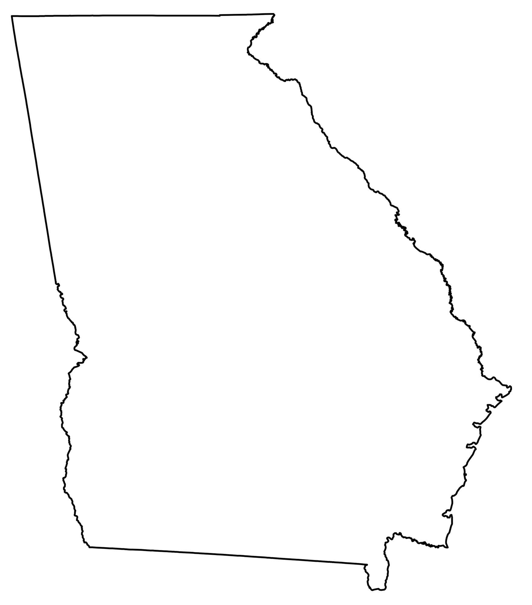 State Outlines Blank Maps Of The 50 United States GIS Geography