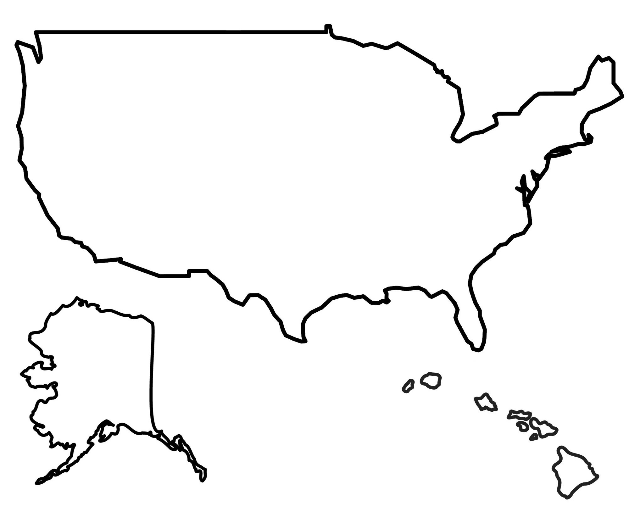 Printable Map Of The Usa States